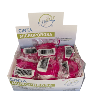 CINTA MICROPOROSA 2.5 X 10 M BLANCA