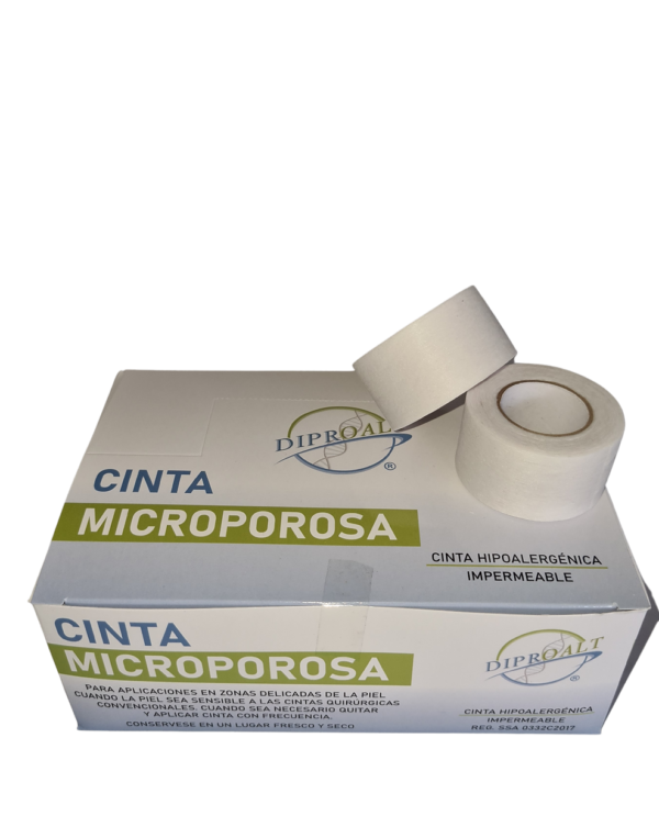 CINTA MICROPOROSA 2.5 X 10 M BLANCA - Imagen 3