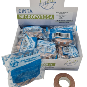 CINTA MICROPOROSA 1.25 X 10 M PIEL